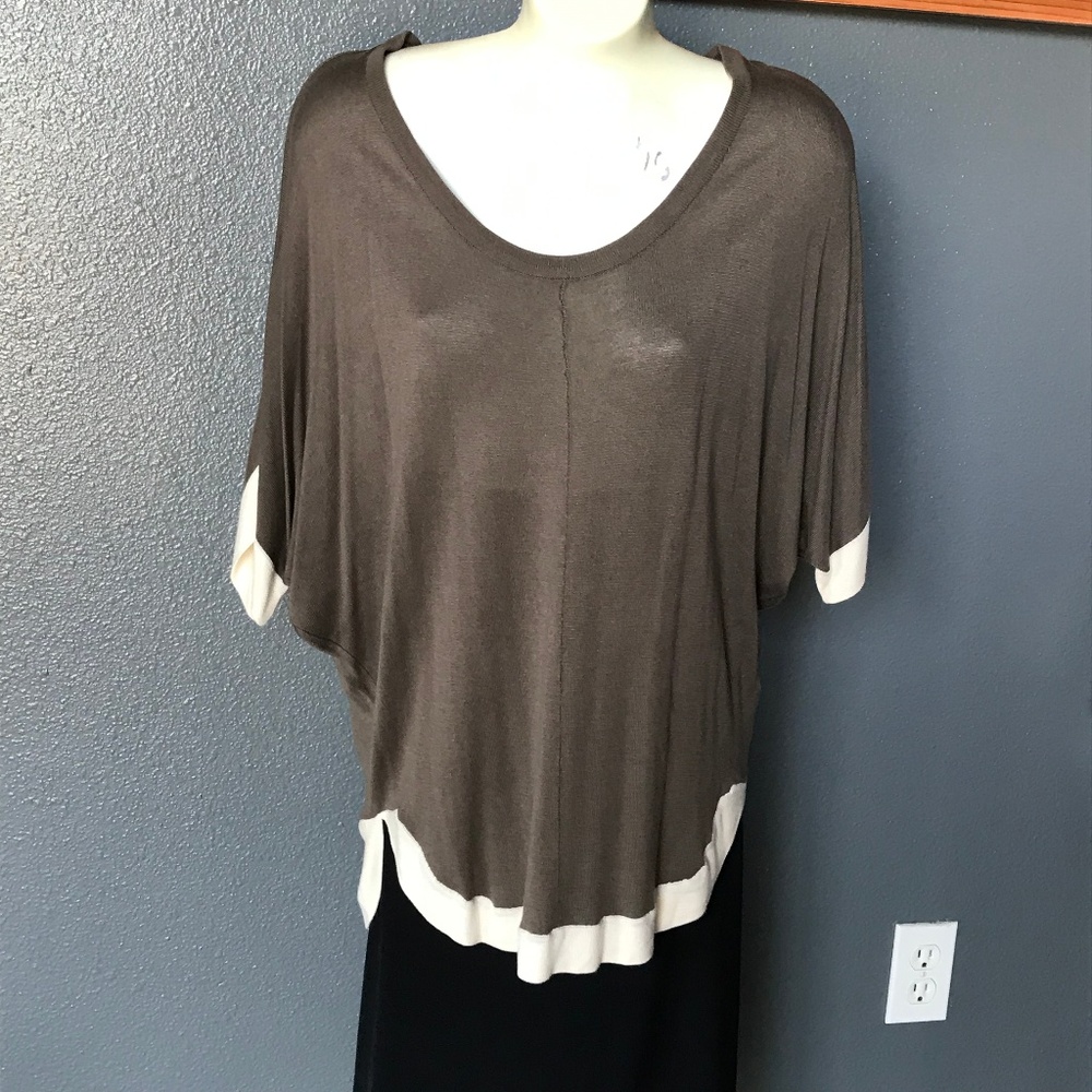 Love 21 Brown and Cream Sweater NWT